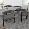 Dining Chair Set Of 4,Teddy Upholstered Armchair With 3 Legs,Barrel Dining Chair,Side Chairs,Accent Chair For Living Room-Cuddlewood - 3 of 4