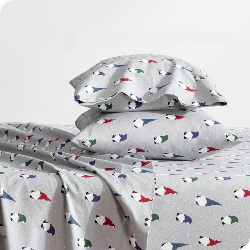 Gnomes Cotton Flannel Full Sheet Set By Bare Home : Target