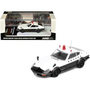 Nissan Fairlady 240ZG (HS30) RHD (Right Hand Drive) Black and White "Japanese Police" 1/64 Diecast Model Car by Inno Models - 1 of 3