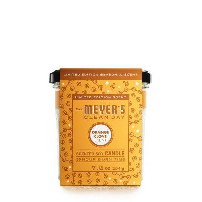 Mrs. Meyer's Clean Day Holiday Large Jar Candle - Orange Clove