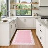 homfan Scalloped Washable Rug w/ Non-Slip Back - Modern Low-Pile Carpet for Living Room, Bedroom - 3 of 4