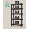 SONGMICS 5-Tier Storage Shelves, Garage Storage, Boltless Assembly, Adjustable Shelving Unit, Load 1929 lb, for Shed Warehouse Basement Kitchen - 4 of 4
