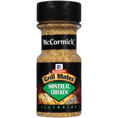 McCormick Grill Mates Montreal Chicken Seasoning Gluten Free - 2.75 oz btl