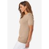 Jessica London Women's Plus Size Fine Gauge Crewneck Shell - 4 of 4