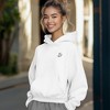 Dalix Heartly Ghost Embroidery Relaxed Hoodie Soft Fleece Sweatshirt Fit Lounge Womens - 3 of 4