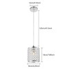 YIYIBYUS 3 Light Chrome Crystal Adjustable Ceiling Pendant Light - 4 of 4