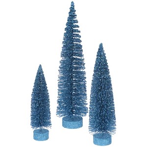 Vickerman Glitter Tree Set Tabletop Artificial Christmas Tree - 1 of 2