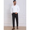 INSPIRE CHIC Men's Button Down Long Sleeve Business Pattern Dress Shirt - 2 of 4
