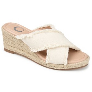 Journee Collection Womens Shanni Wedge Heel Espadrille Sandals - 1 of 4