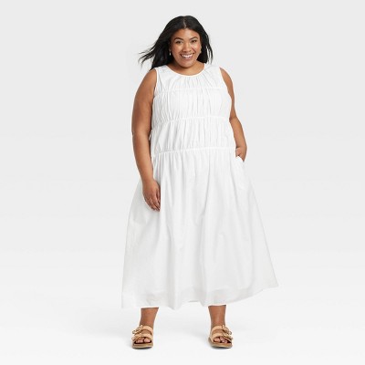 Women's Ruched Maxi A-Line Dress - Universal Thread™