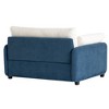 Merax Oversized Chenille Single Sofa Chair with Deep Seat and Throw Pillows - 3 of 4