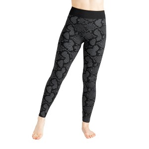 Britt's Knits Women's Fleece Lined Mid-Rise Warm Stretch Leggings - 1 of 2