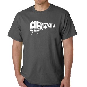 LA Pop Art Men's Word Art T-shirt - NY SUBWAY - 1 of 4