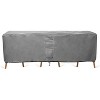 KHOMO GEAR TITAN Series - Patio Table & Chair Set Cover - Durable and Water Resistant Outdoor Furniture Cover - Grey - Large - 4 of 4