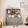 Kids Toy Storage Shelf & Bookshelf, Multi-Tier Organizer with Storage Cabinet for Playroom, Bedroom, Nursery - 4 of 4