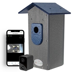 JCS Wildlife Smart Bluebird House - Wi-Fi Camera & Solar Powered Birdhouse, Live Streaming, Bird Nest Monitoring - 1 of 4