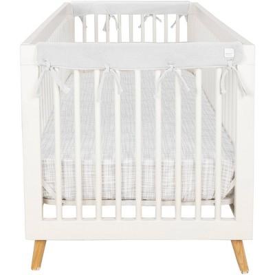 Image of Trend Lab Crib Wrap Fleece Rail Covers - White