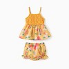 Disney Mickey and Friends Family Matching Outfits Floral Print Crochet Trim Maxi Dress for Beach Vacation - 2 of 4