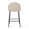 Nano 25" Upholstered Counter Height Bar Stools Set of 4 Armless Bar Chair with Backest Wider Seat Bar Chairs for Kitchen Island Home Bar-Maison Boucle - 2 of 4