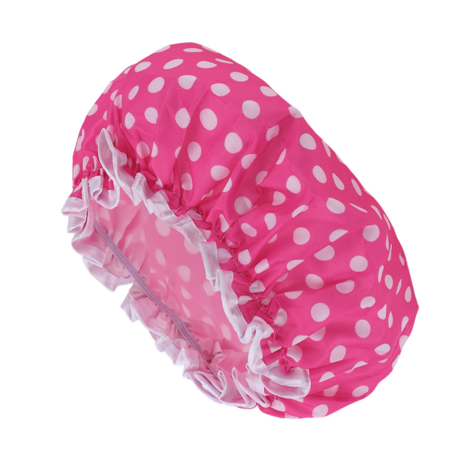 Unique Bargains Women's Comfortable Bath Caps Pink 1 Pc