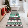 Nasitip Christmas Elements Area Rug, Washable Foldable Non-Slip Low Pile Rug for Living Room, Bedroom, Study Room & Entryway - 2 of 4