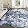 Acekool Washable Abstract Area Rug, Non-Slip Ultra Thin Low Pile Carpet for Living Room Bedroom Office, Lightweight Foldable, Easy Care - 4 of 4