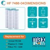 Hurricane 16 Pack HF7488-04 Advanced Pool and Spa Filter Cartridge Replacement for PA106, Unicel C-7488, Filbur FC-1226, White - 4 of 4