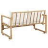 vidaXL Bench Sofa Natural Bamboo Bamboo Standard Durable Outdoor Bench - 4 of 4