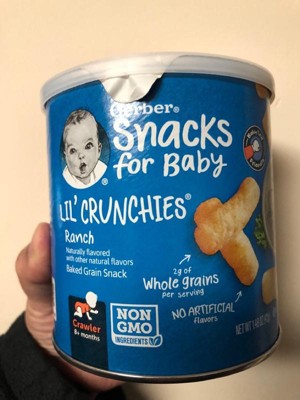 Gerber Lil' Crunchies Ranch Baked Corn Baby Snacks - 1.48oz : Target