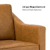 Set of 2 Bonita Transitional Vegan Leather Armchair with Removable Seat Cushion and  Nailhead Trims | ARTFUL LIVING DESIGN - 3 of 4