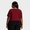 Women's Cropped Bubble T-Shirt - A New Day™ - 2 of 3