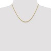Black Bow Jewelry 2.25mm, 10k Yellow Gold Lightweight D/C Rope Chain Necklace - 2 of 4