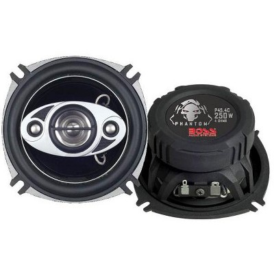 2) NEW BOSS P45.4C 4" 250W 4-Way PHANTOM Series Car Audio Coaxial Speakers P454C