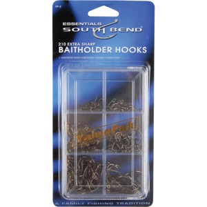 SouthBend  210-Piece Value Pack Assorted Bait Fishing Hook Kit VP2 - 1 of 1