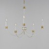Maxim Lighting Charlton 5 - Light Chandelier in  Weathered White/Gold Leaf - 4 of 4