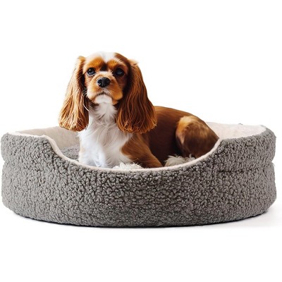 Boersma Orthopedic Pet Bed – Washable Plush Round Bed for Small Dogs, Puppies, Cats & Kittens with Non-Slip Bottom