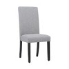 WestinTrends  Upholstered Linen Fabric Dining Chair (Set of 2) - 2 of 4