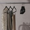 Velvet Hangers 50 Pack, Non-Slip Clothes Hangers, Suit Hangers with Shoulder Notches, 360¡ã Swivel Hook, Space-Saving Black - 2 of 4
