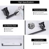 WOWOW 5-Piece Bath Hardware Set with Towel Bar, Toilet Paper Holder, Towel Ring and Towel Hook Included - 4 of 4