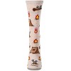 Memoi Women's "Stinky Campsite" Rayon Blend Novelty Crew Sock Ivory Heather 9-11 - 2 of 4