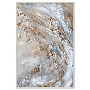 Art Remedy Parchment Tide Elegant Gold Abstract Framed - 1 of 4