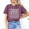 Simply Sage Market Women's Reindeer Name Collage Short Sleeve Graphic Tee - 2 of 4
