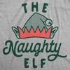 Youth The Naughty Elf T Shirt Funny Bad Behavior Xmas Elves Joke Tee For Kids - Crazy Dog Youth T Shirt - 2 of 4