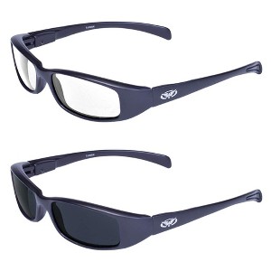 2 Pairs of Global Vision Eyewear New Attitude Safety Motorcycle Glasses - 1 of 3