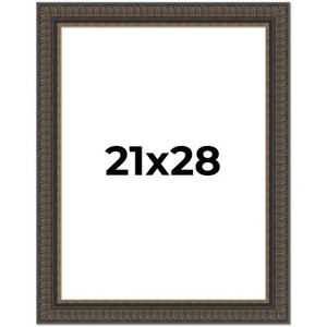 PosterPalooza | Museum Brown Picture Frame - UV Acrylic, Foam Board Backing, Hanging Hardware - 1 of 4