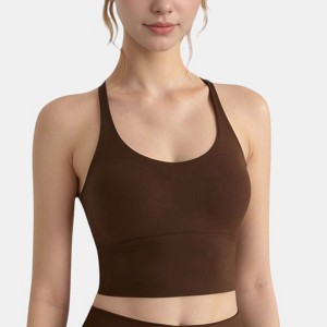 Anna-Kaci Active Women's Longline Sports Bra with Scoop Neck and Thin Strap Design for Yoga and Low Impact Workouts - 1 of 4