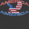 Rerun Island Women's America Eagle Flag  Americana 4Th Of July Short Sleeve Graphic Cotton Retro Vintage Ranger Baby Tee - Caviar White L - 2 of 4