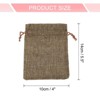 Unique Bargains Cotton Linen Burlap Bags with Drawstring 20 Pcs - 2 of 4