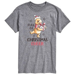 Men's - Winnie the Pooh - Full of Christmas Cheer Short Sleeve Graphic T-Shirt - 1 of 4