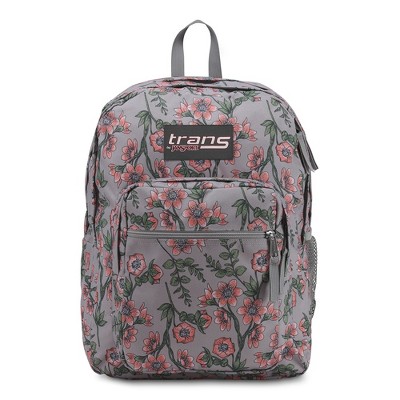 trans jansport black backpack